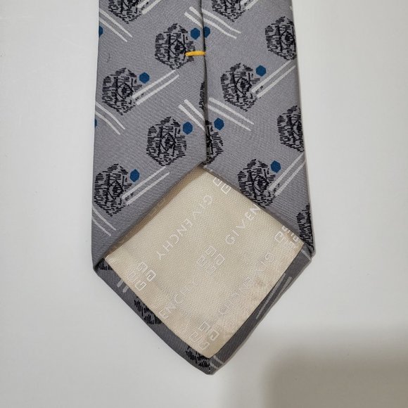 Men's Vintage Givenchy All Silk Neck Tie‎ Made in USA Formal Attire - Picture 7 of 8